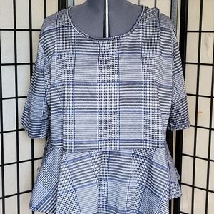 ASHLEY STEWART Pen STRIPE Blouse